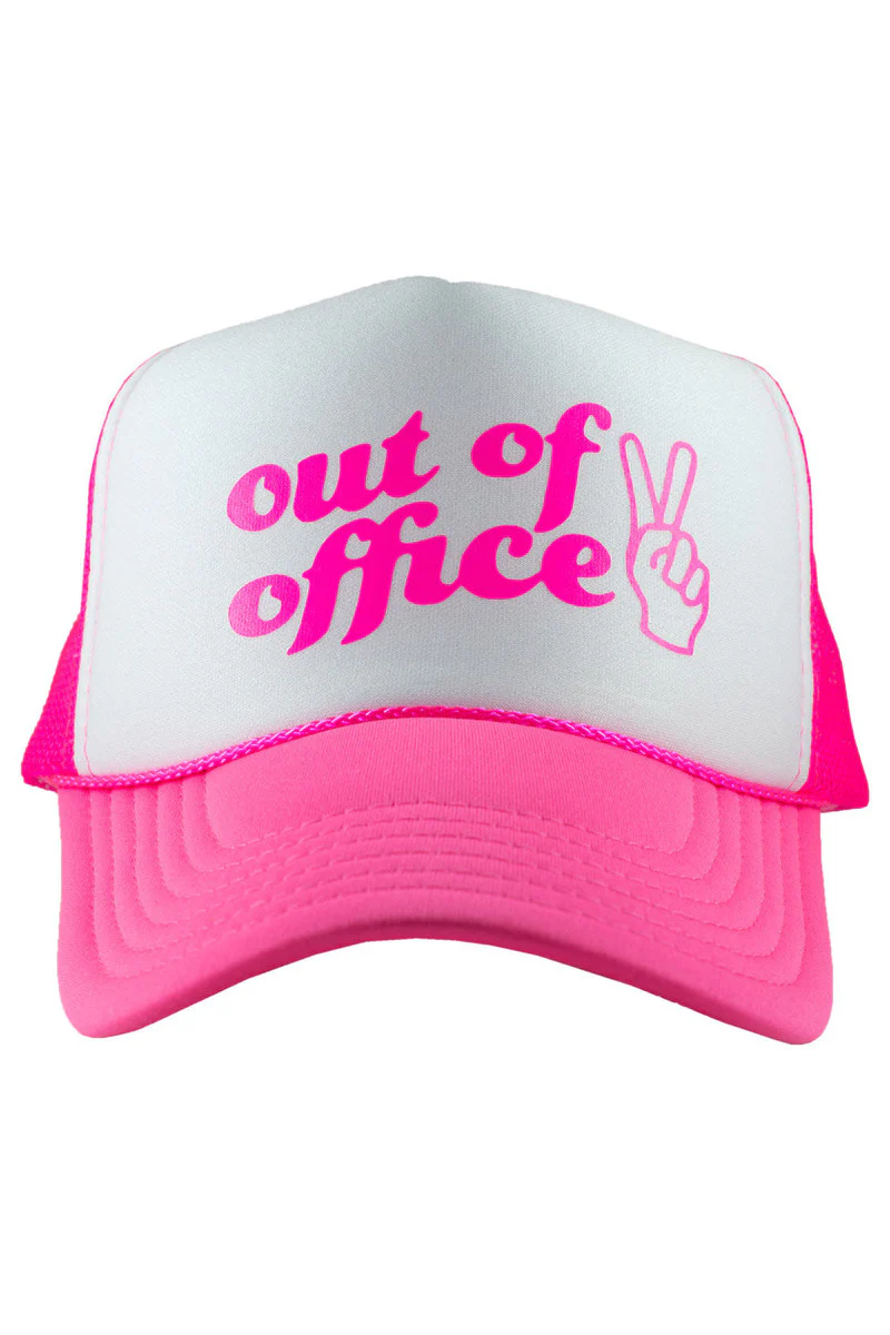 Out of Office Decal Foam Trucker Hat - Image 2