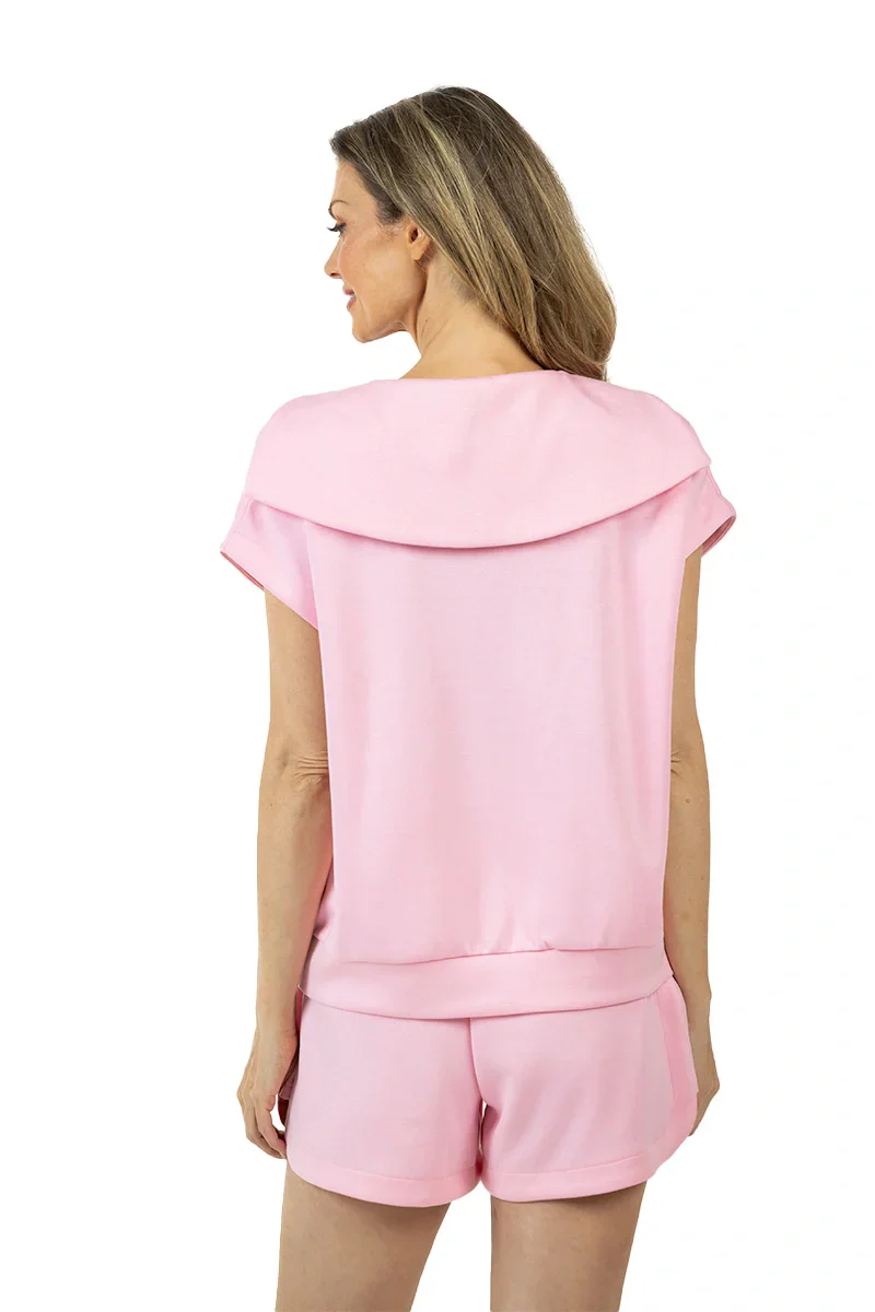 Pink Half Zip Matching Lounge Set - Image 7
