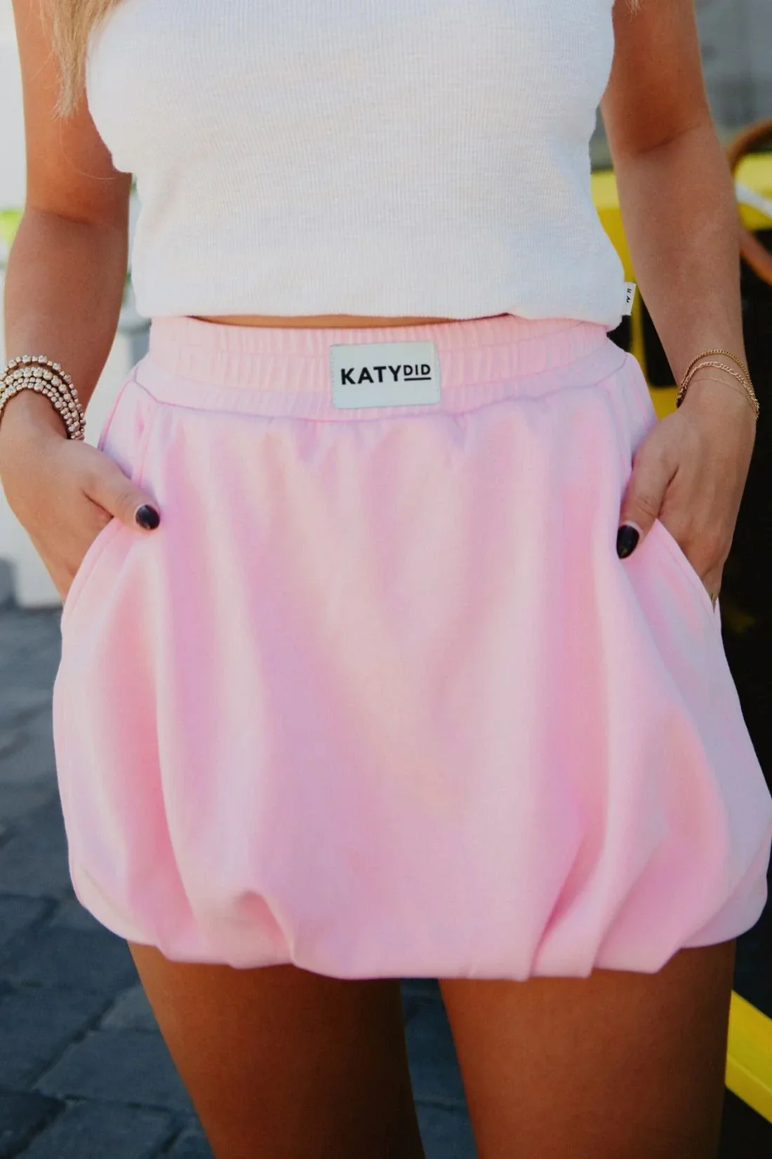 Pink Mini Bubble Skirt