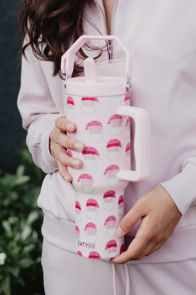Pink Santas 38 Oz Tumbler