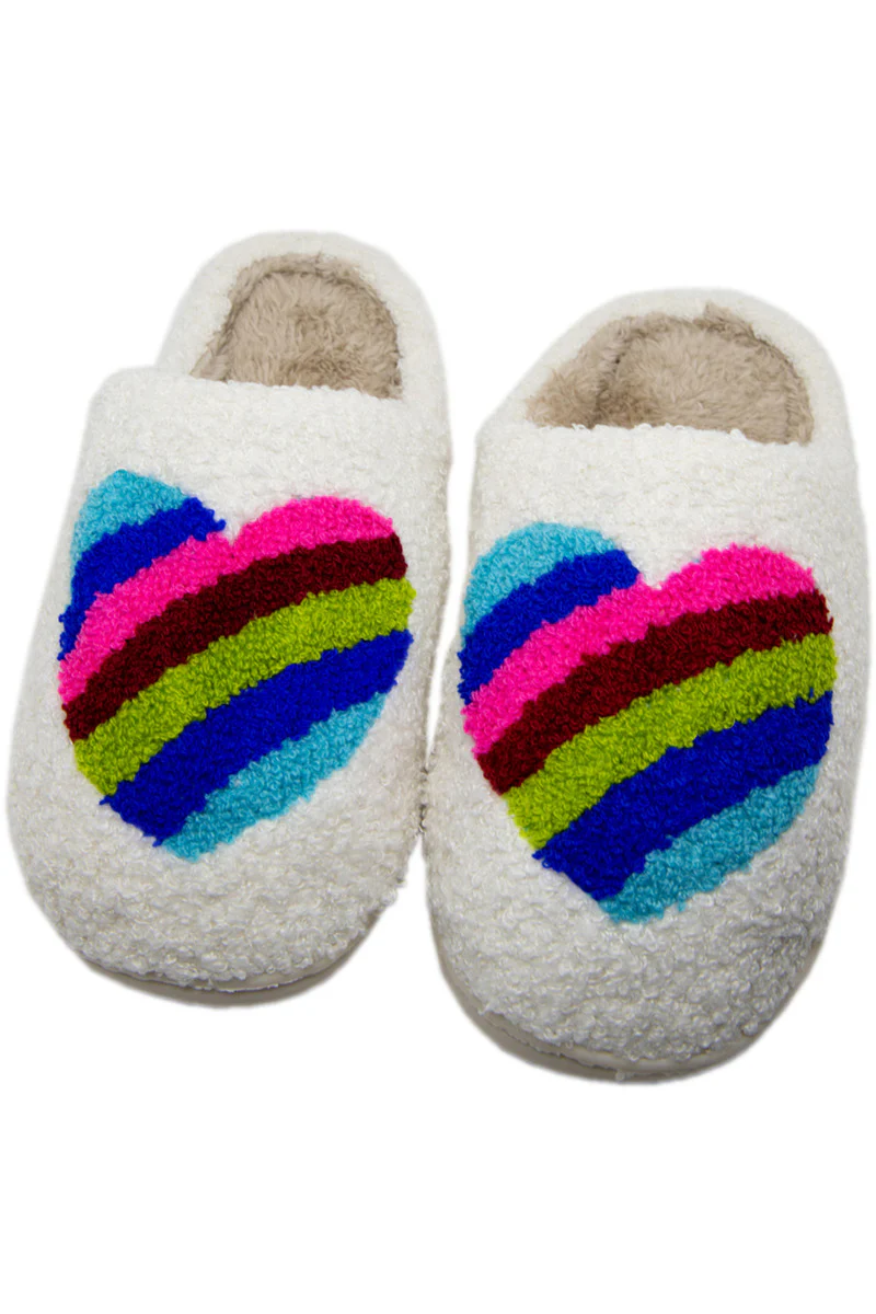 Rainbow Heart Slippers - Image 2