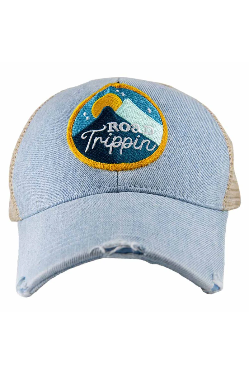Road Trippin' Women's Denim Trucker Hat - Image 2