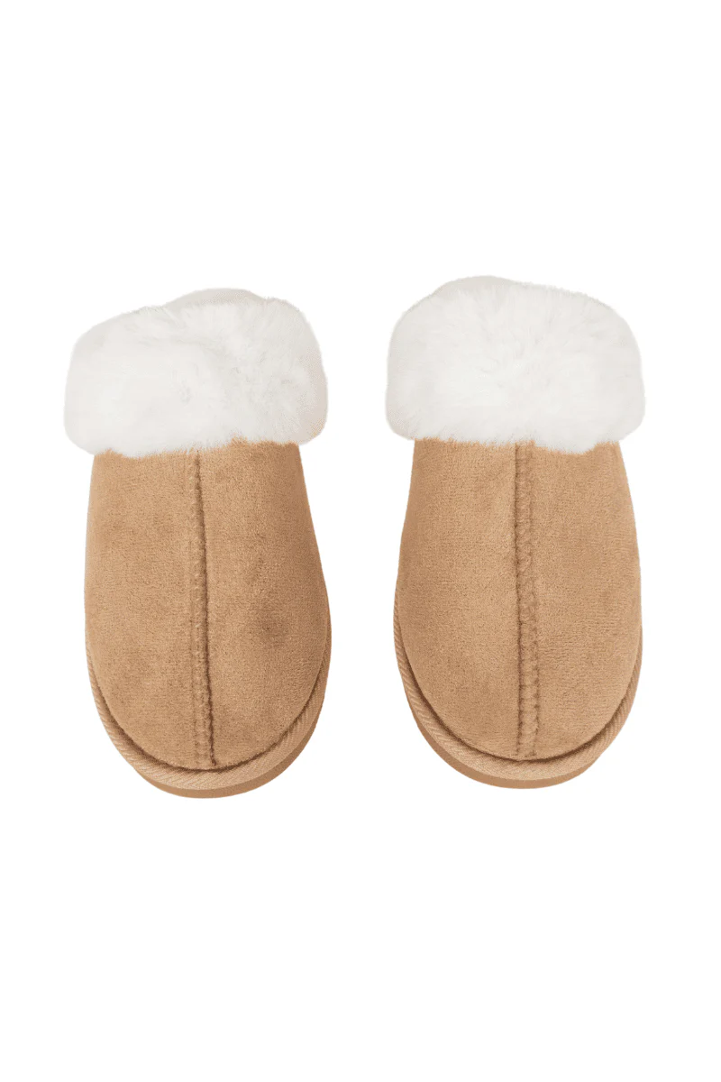 Sand Faux Fur Women's Slippers - Image 3