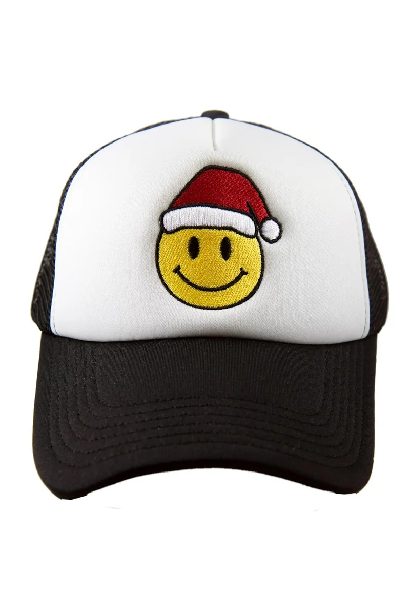 Santa Happy Face Foam Women's Trucker Hat - Image 4