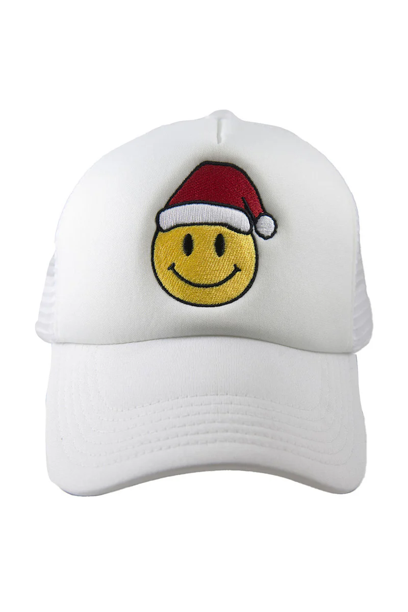 Santa Happy Face Foam Women's Trucker Hat - Image 5