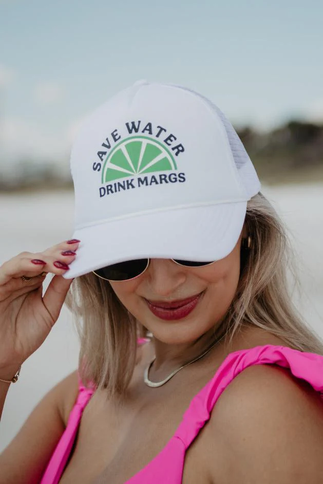 Save Water Drink Margs Foam Trucker Hat - Image 2
