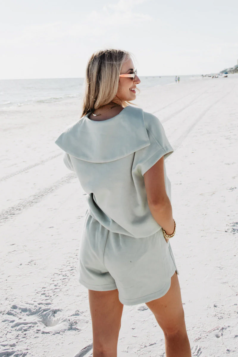 Seafoam Half Zip Comfort Set - Image 2