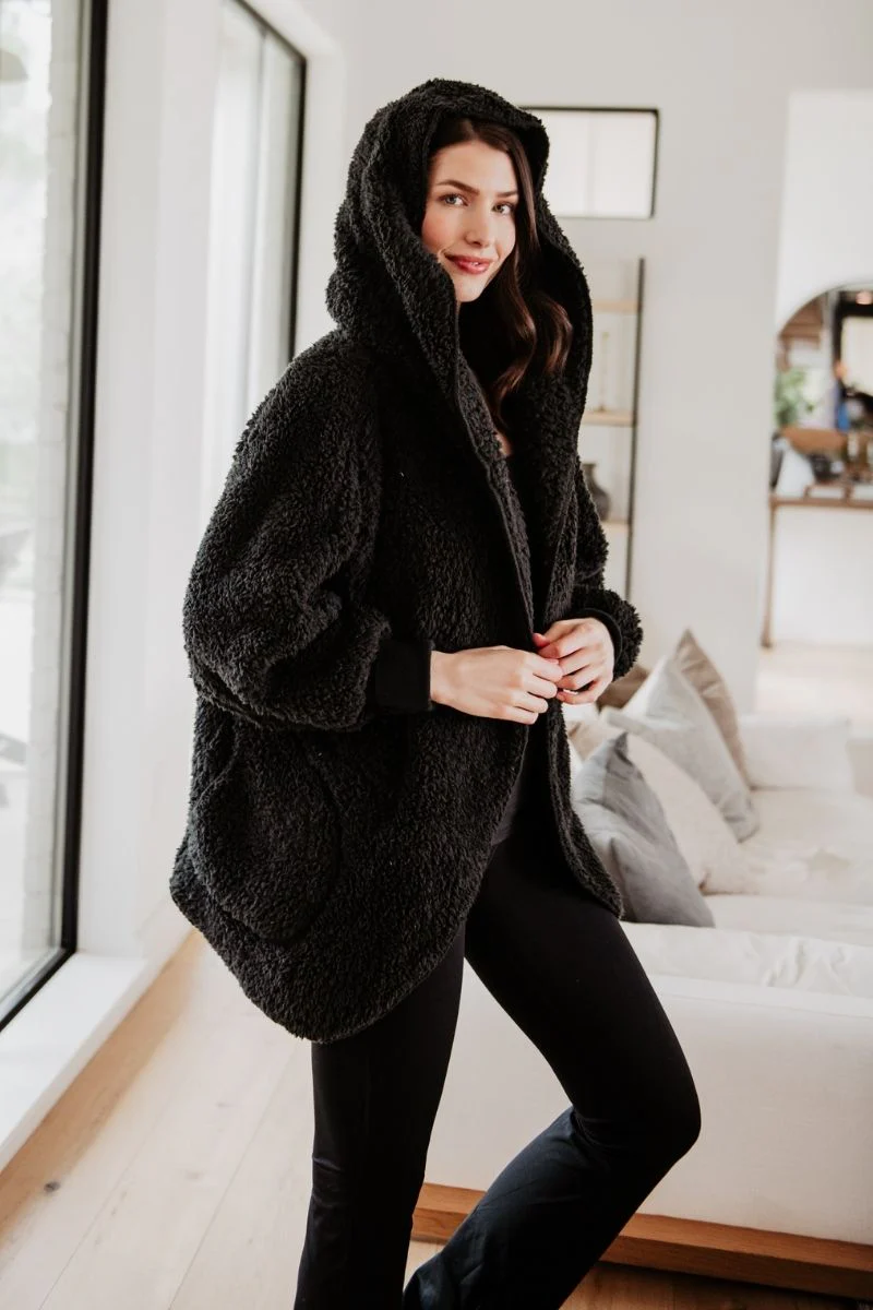 Sherpa Body Wrap/Cardigan for Women Hoodie (7 colors) - Image 4