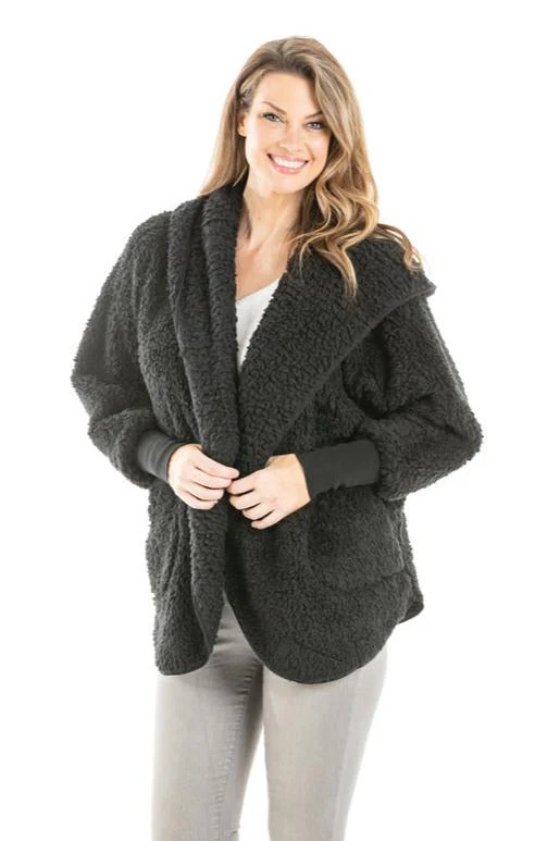 Sherpa Body Wrap/Cardigan for Women Hoodie (7 colors) - Image 5