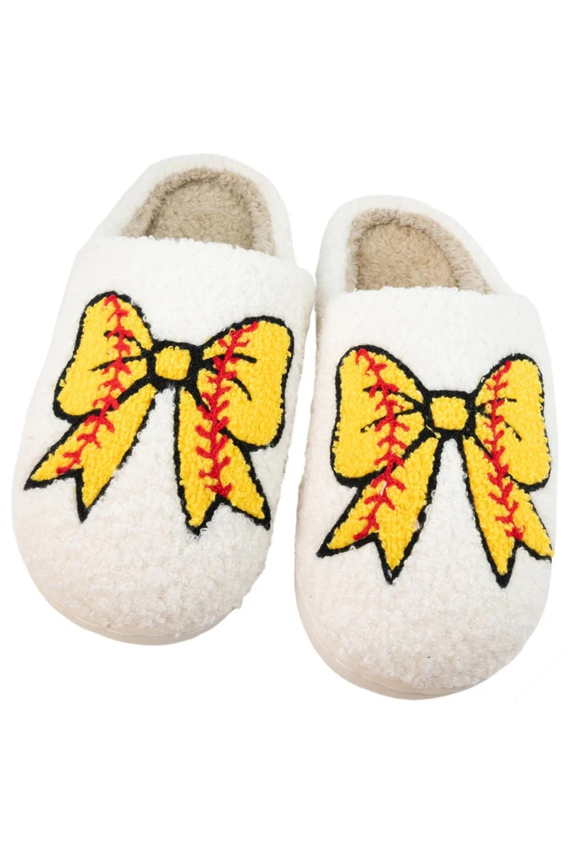 Softball Bow Slippers - Image 2