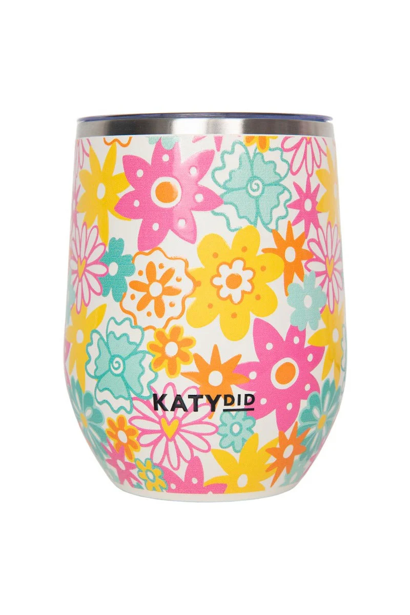 Spring Flowers Stemless Wine Tumbler - Image 2
