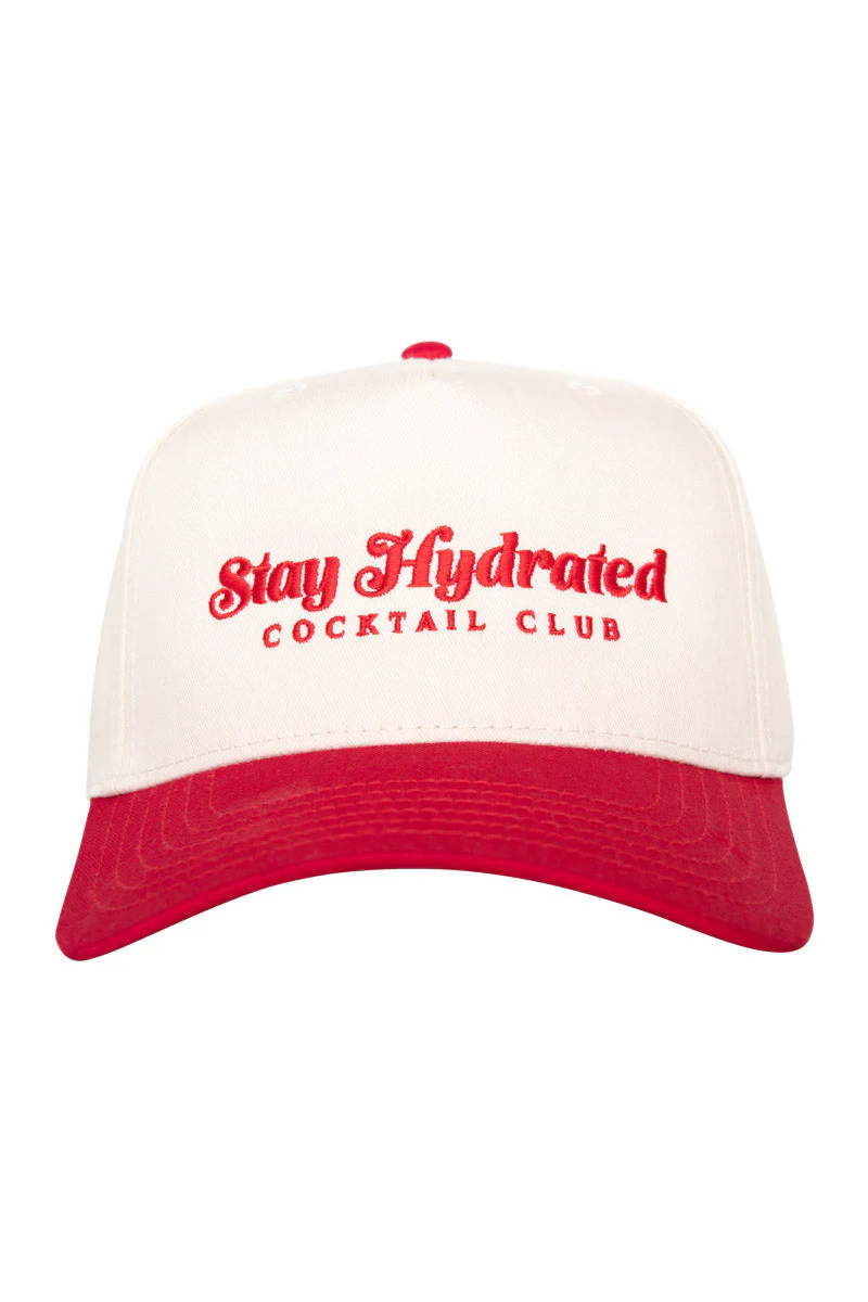 Stay Hydrated Cocktail Club Two-Toned Vintage Hat - Image 5