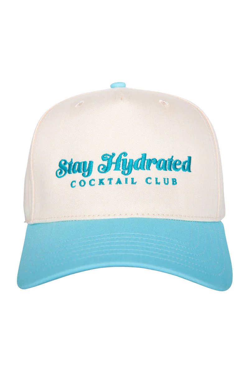 Stay Hydrated Cocktail Club Two-Toned Vintage Hat - Image 6