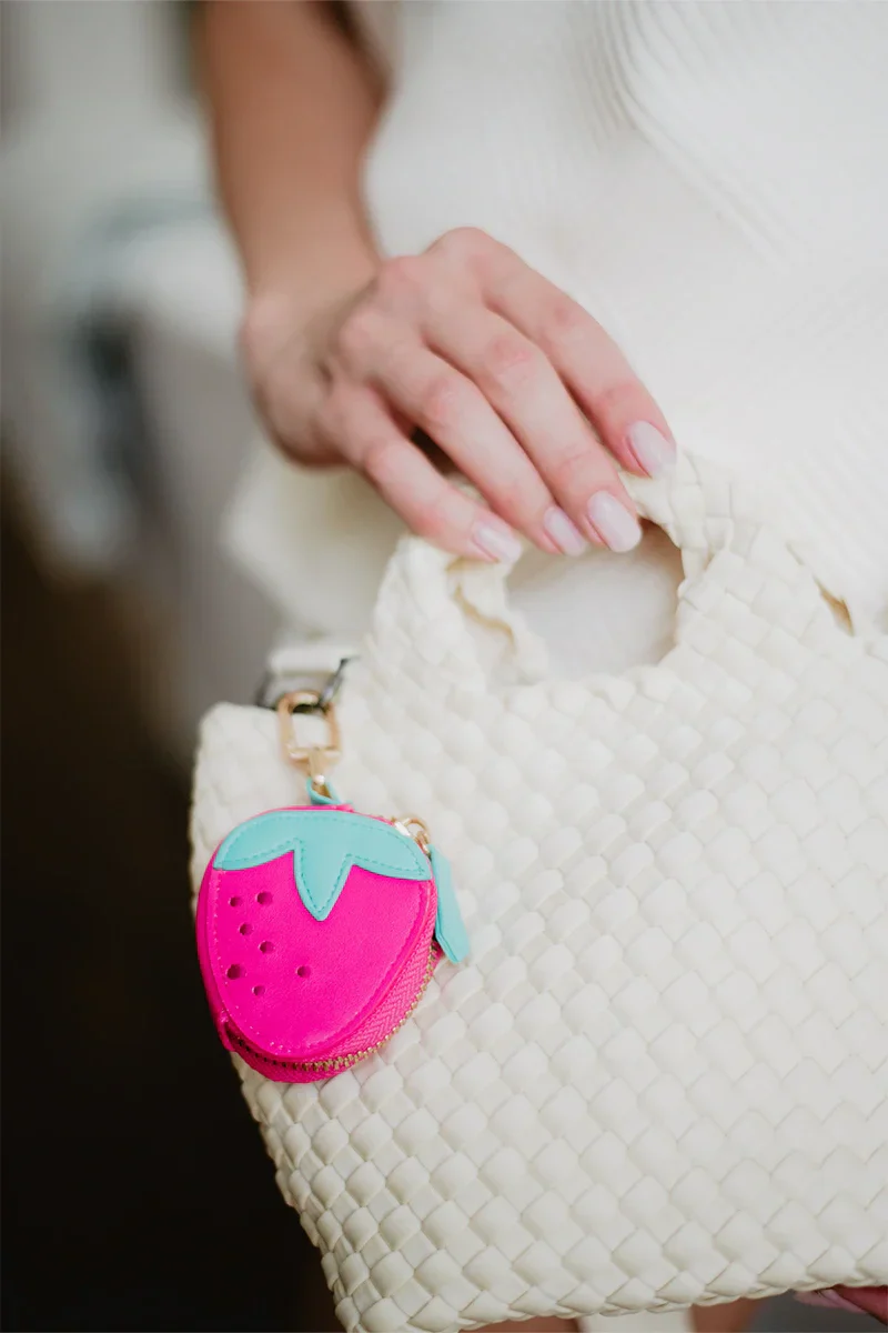Strawberry Coin Holder Bag Charm
