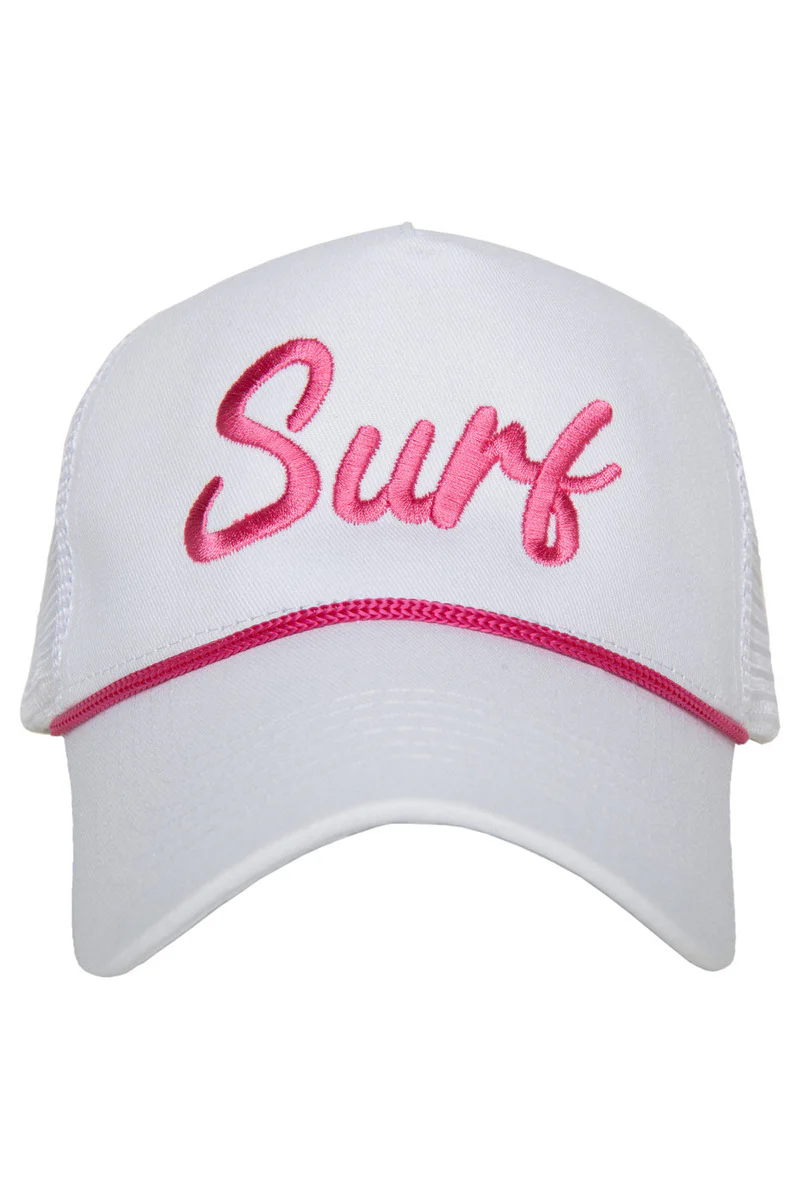Surf Cursive Vacation Hat with Rope - Image 5