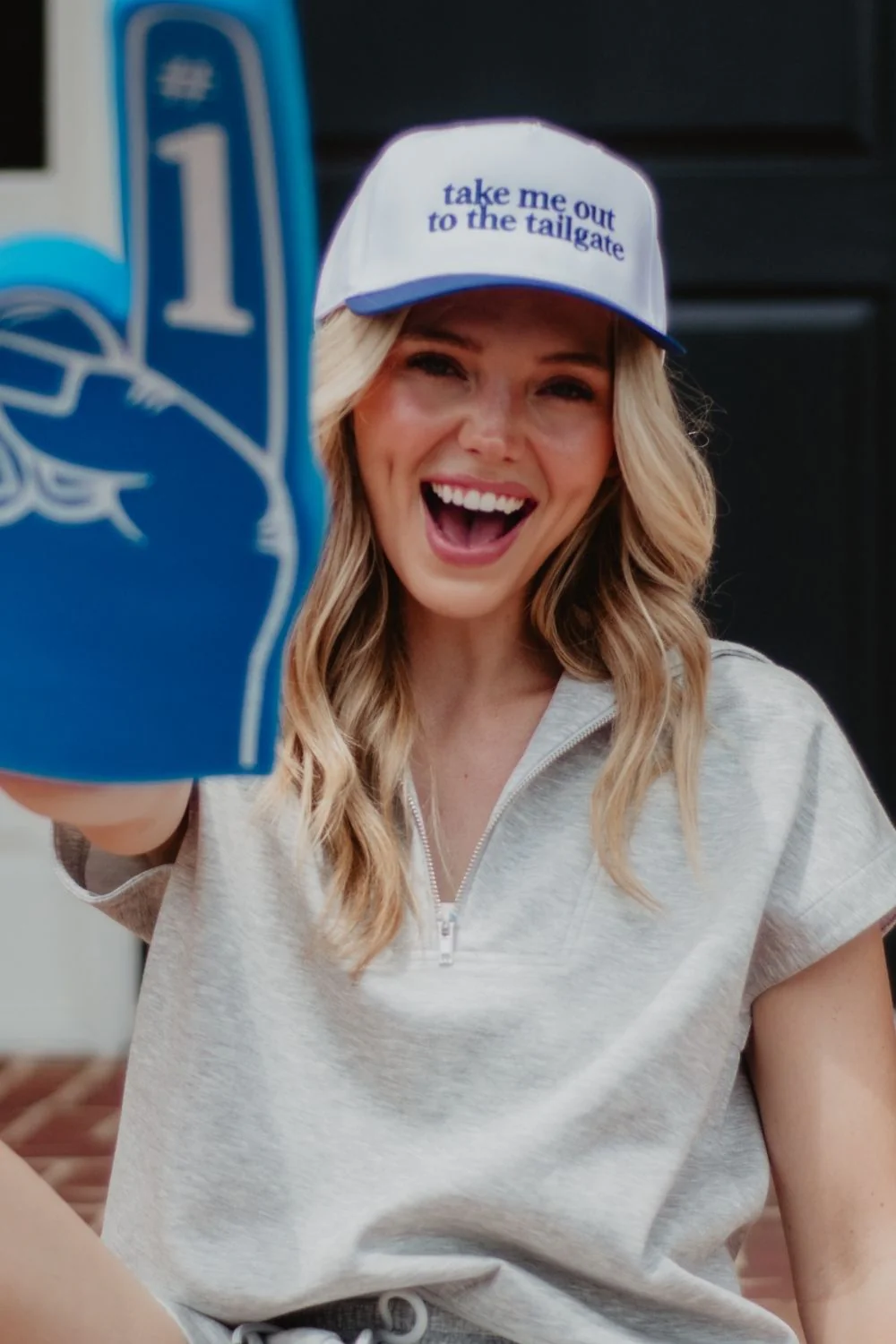 Take Me Out To The Tailgate Two-Toned Hat - Image 3
