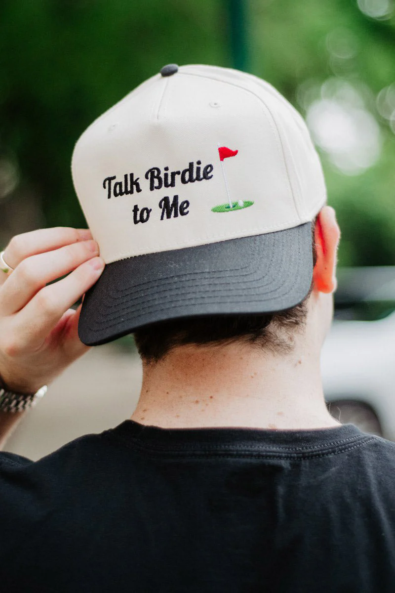 Talk Birdie To Me Men's Golf Vintage Hat