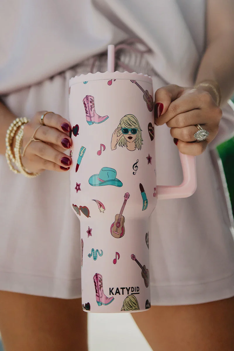 Music Girl Icons Drink Tumbler - Image 3