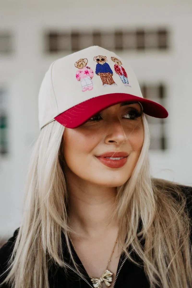 Teddy Bears Vintage Trucker Hat - Image 3
