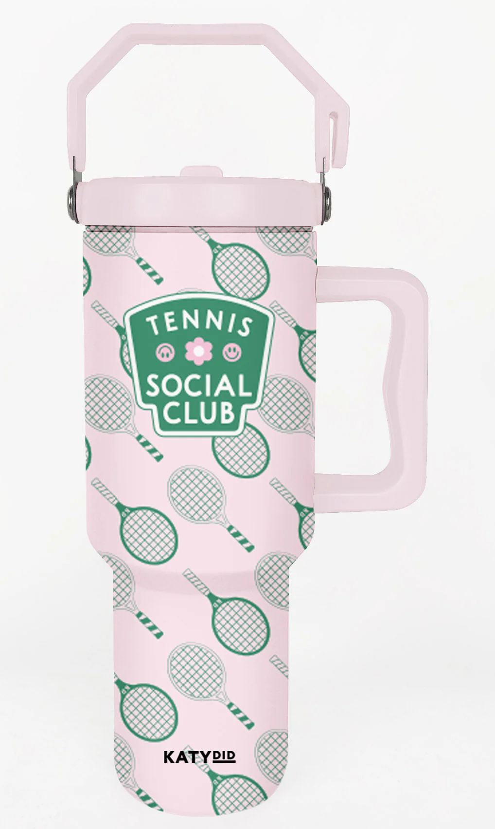 Tennis Social Club 38 Oz Tumbler with Lid Handle - Image 2