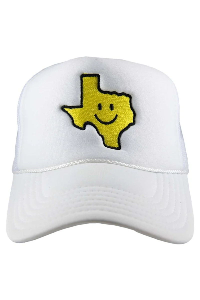 Texas Shape Happy Face Foam Hat - Image 3