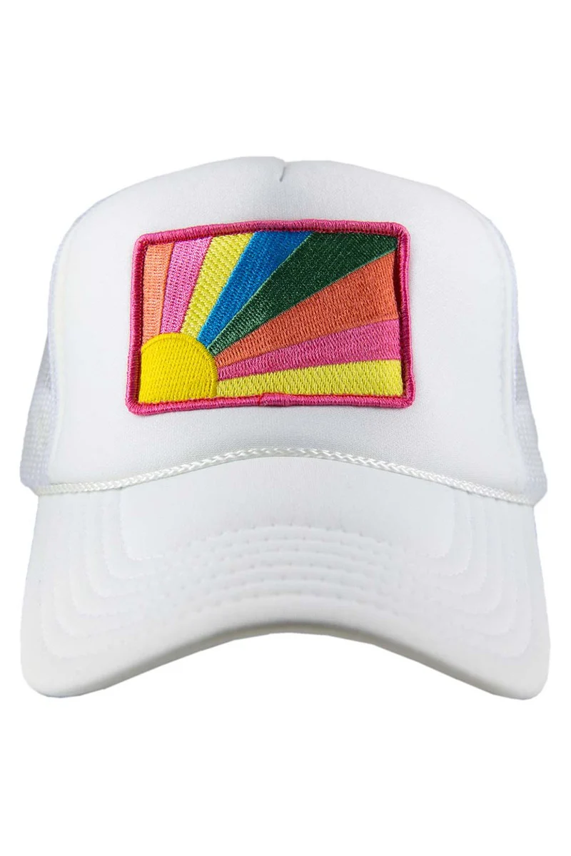 Bursting Sunshine Patch Foam Trucker Hat - Image 5