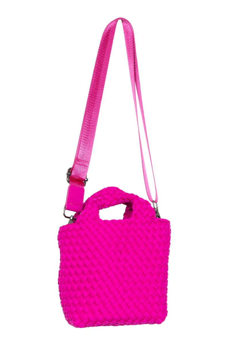 Fuchsia Crossbody Bucket Bag - Image 2