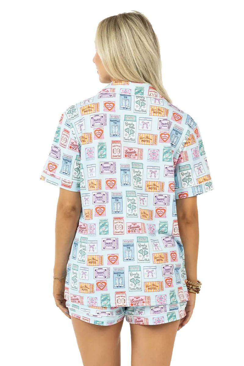 Traveling Matchbook PJ Shorts - Image 9