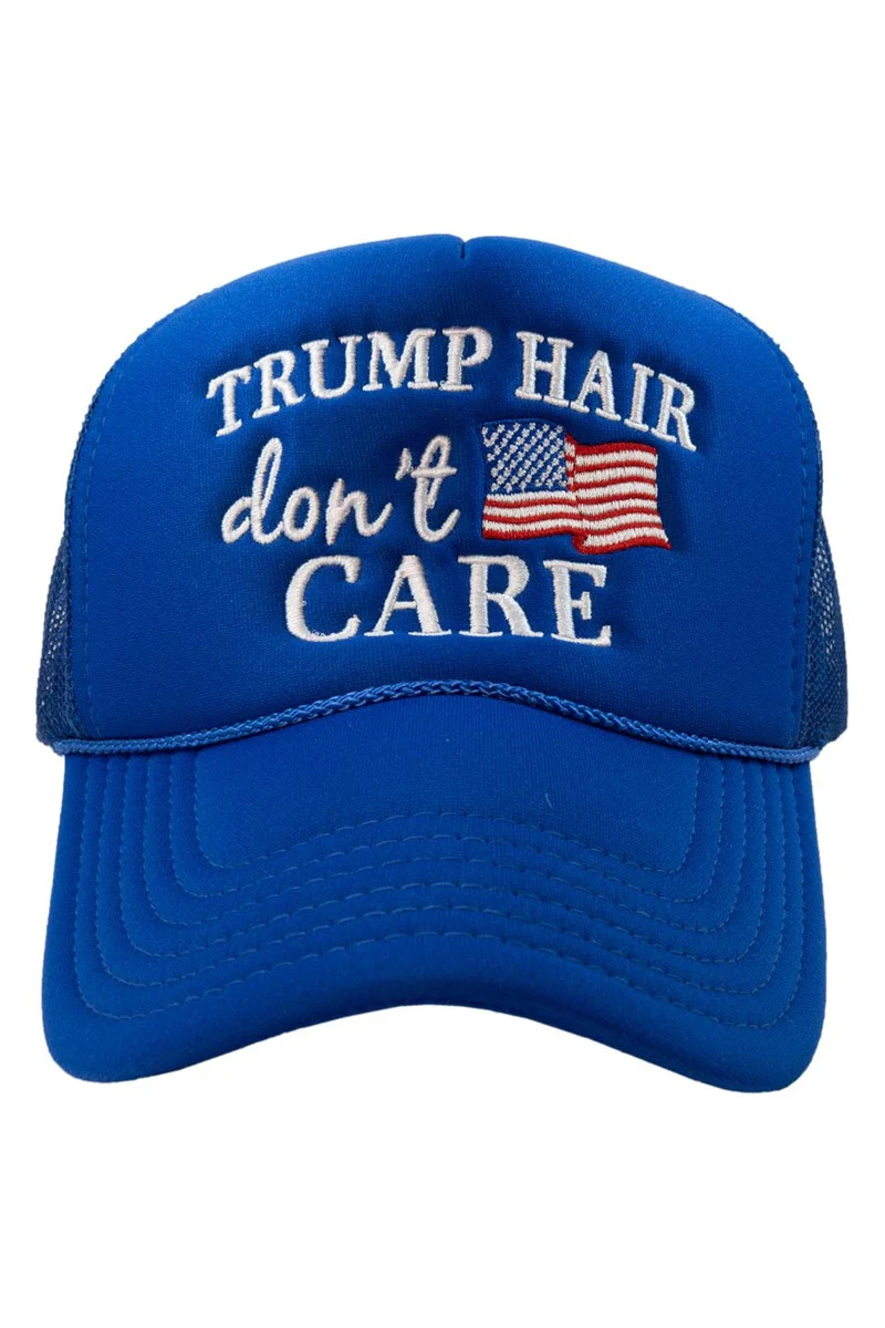 Trump Hair Don't Care Foam Trucker Hat - Image 3