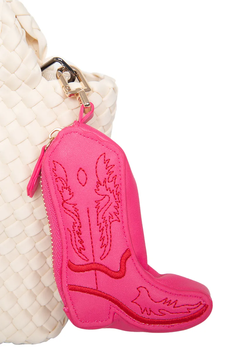 Western Boot Coin Purse Keychain - Image 2