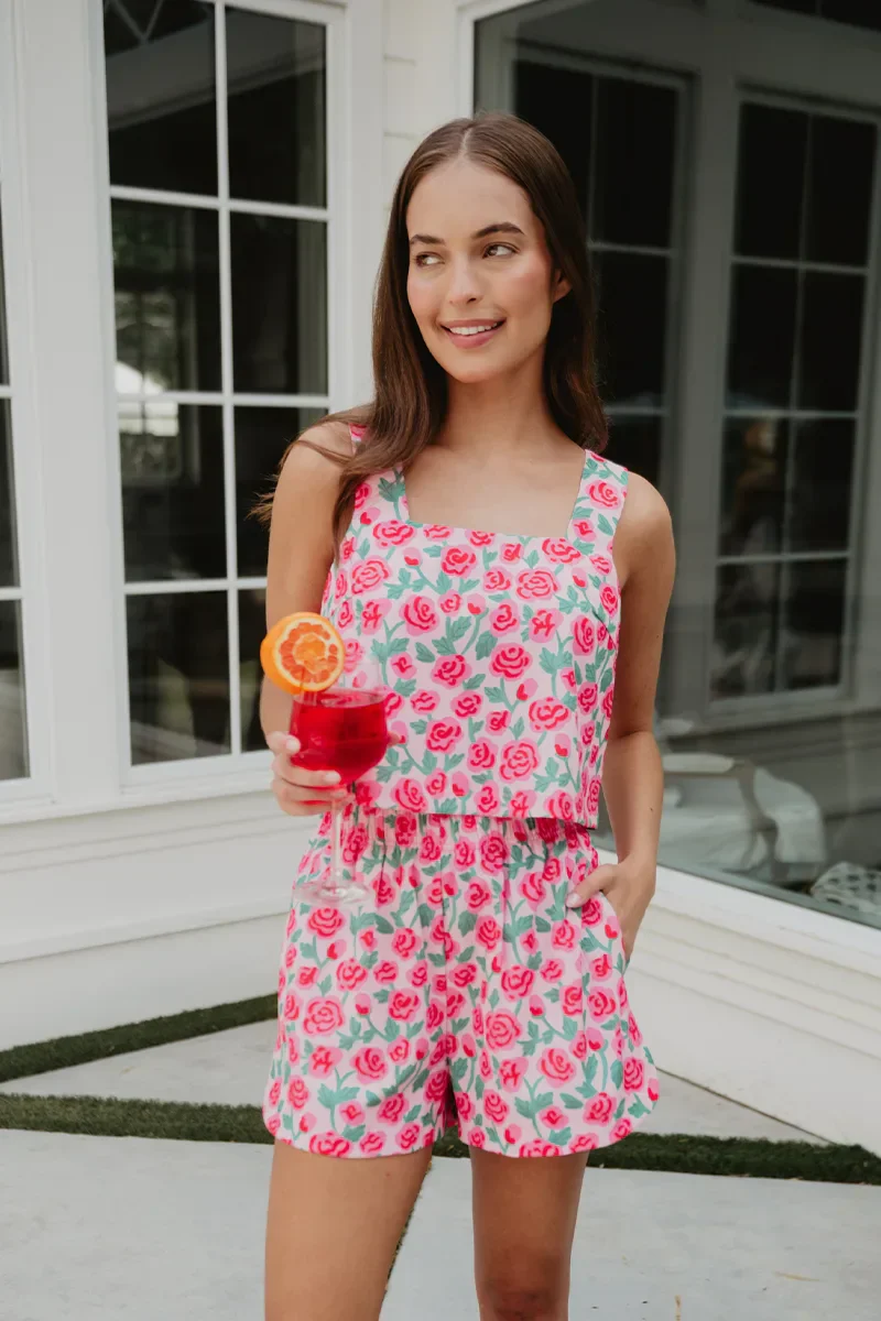 Whimsical Roses Women's Short Set - Image 4