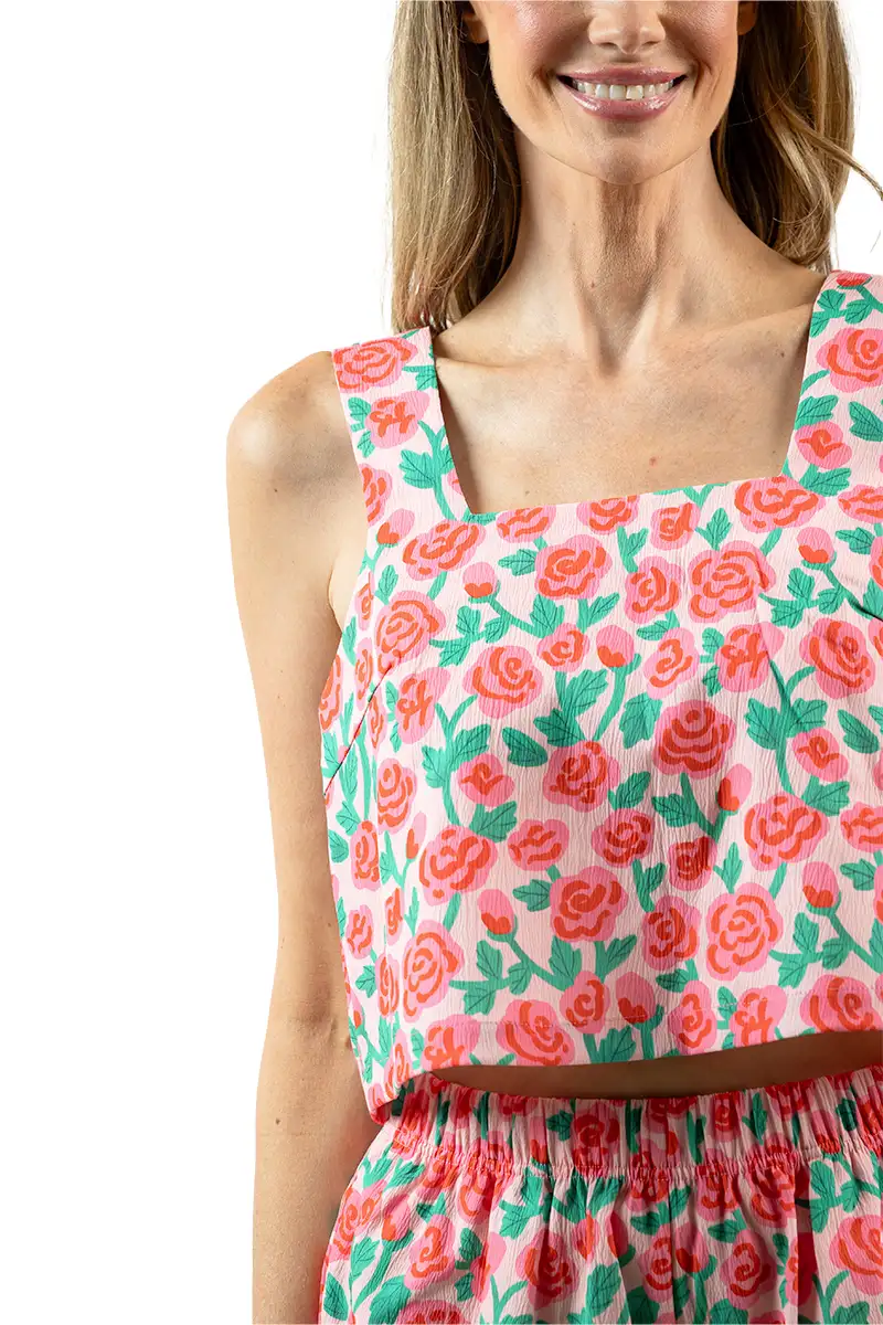 Whimsical Roses Women's Short Set - Image 8