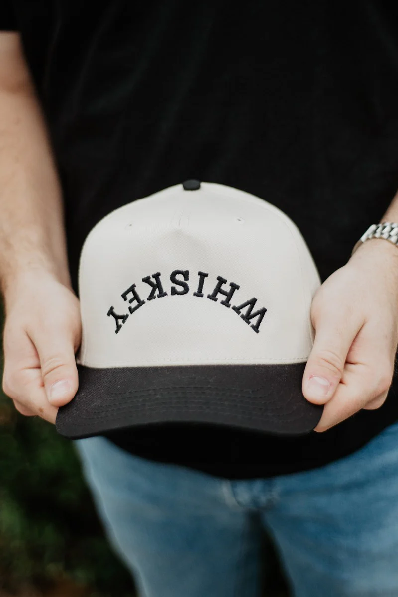 WHISKEY Upside Down Men's Trucker Hats Vintage - Image 3