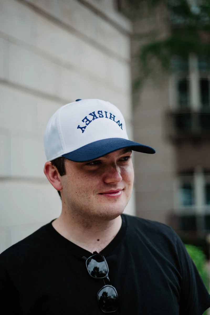 WHISKEY Upside Down Men's Trucker Hats Vintage - Image 4