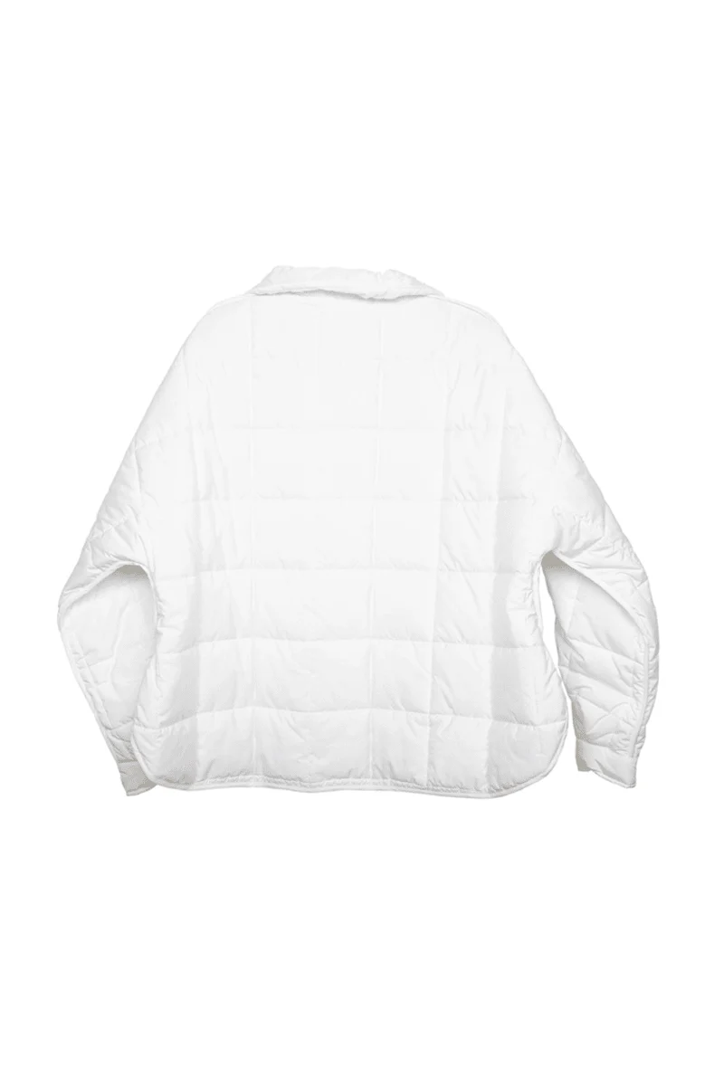White Puffer Pullover Jacket - Image 3