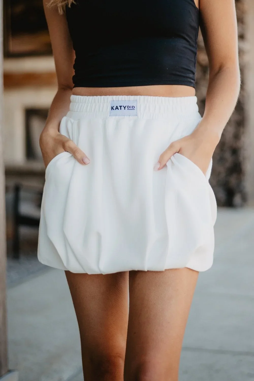 White Bubble Skirt
