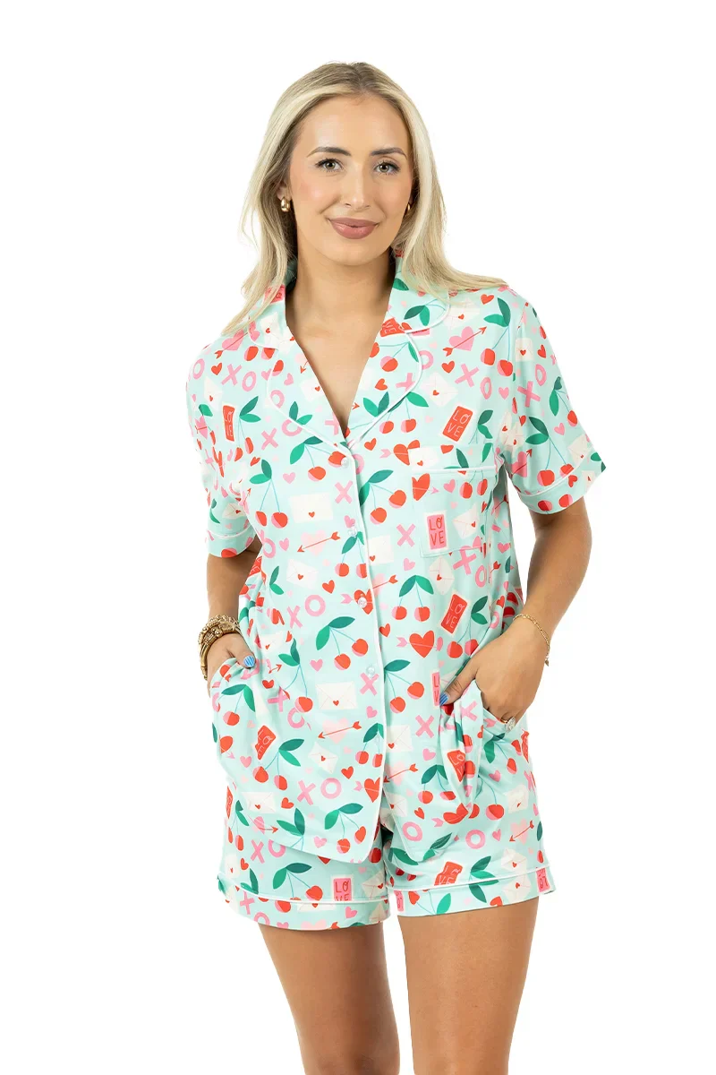 XO Cherries Valentine's Day Pajamas - Image 6