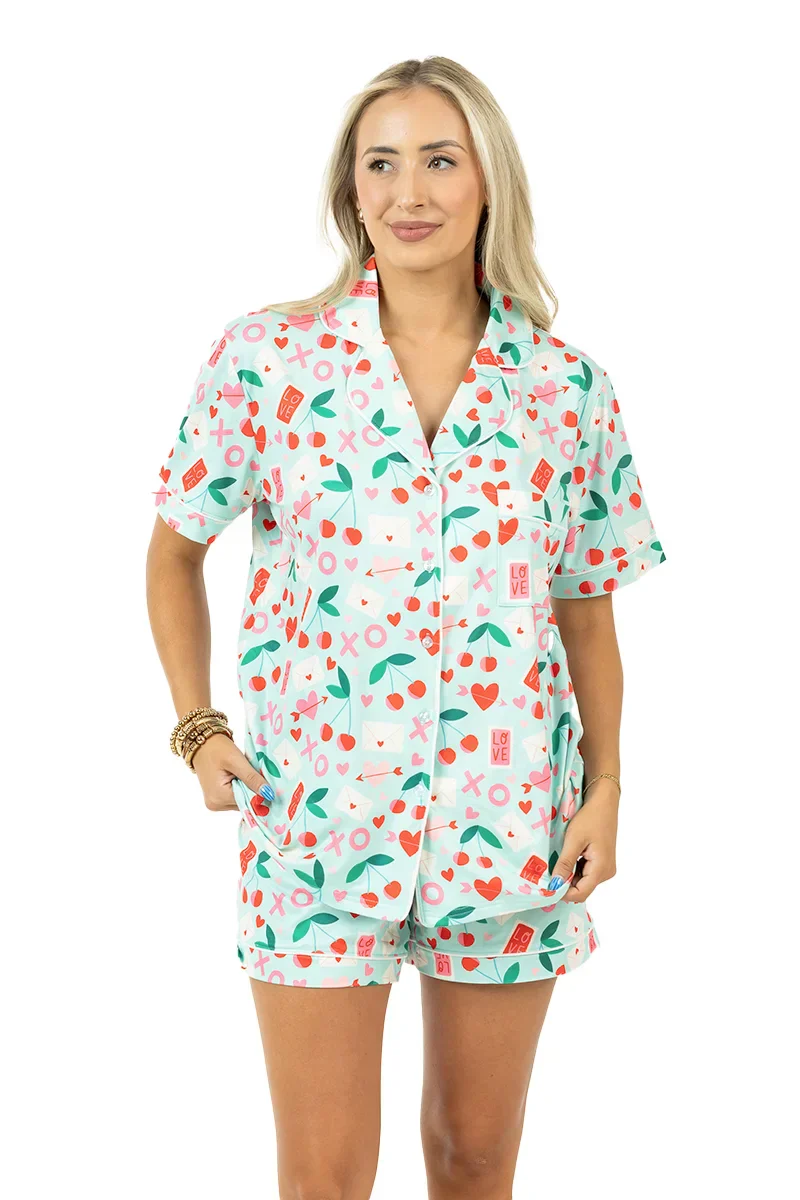 XO Cherries Valentine's Day Pajamas - Image 8
