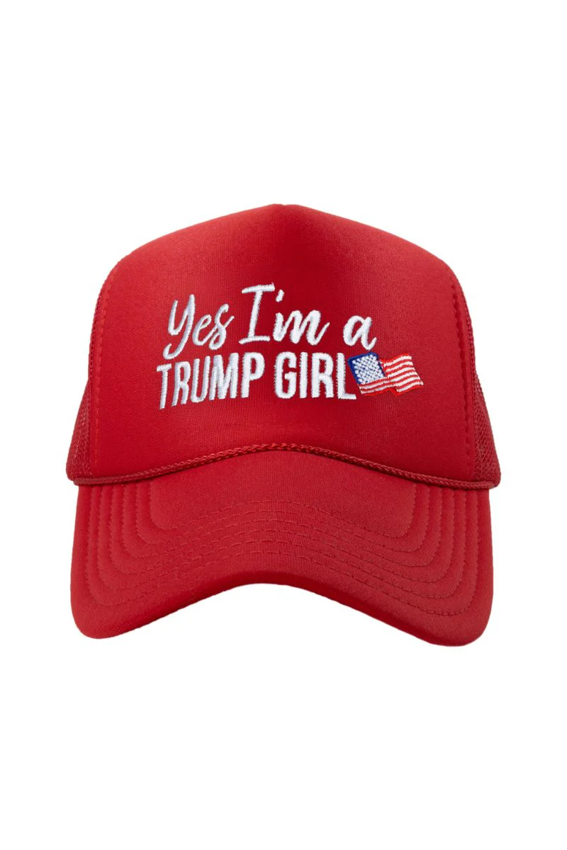 Yes I'm a Trump Girl Women's Foam Hat - Image 2