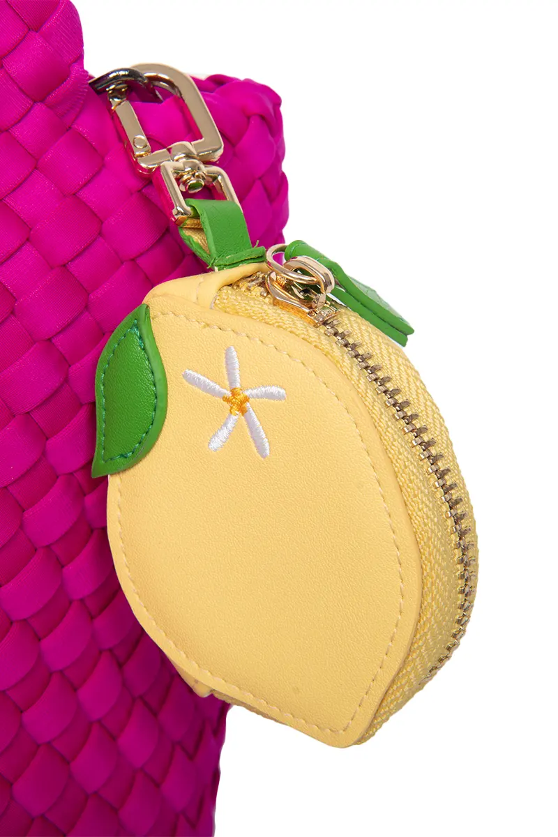 Zesty Lemon Coin Purse Keychain - Image 3