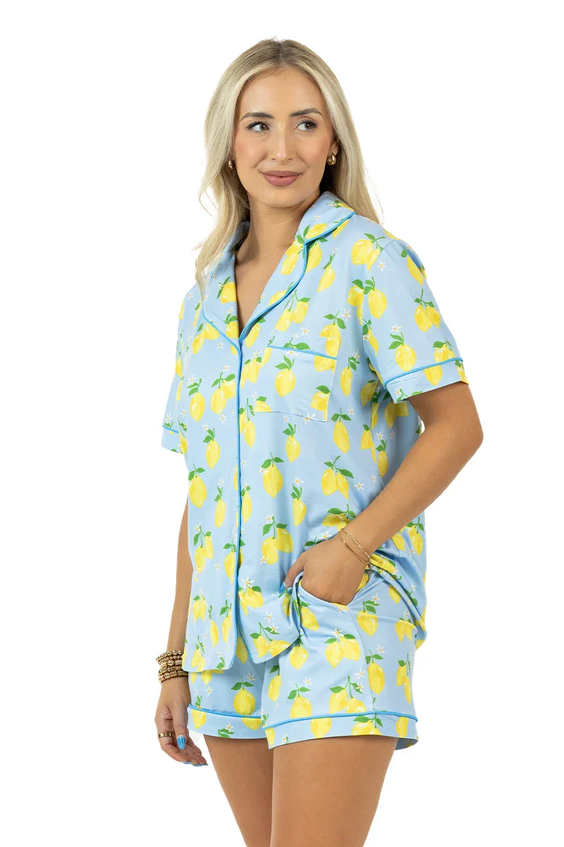 Zesty Lemons 2 Piece Pajama Set - Image 4