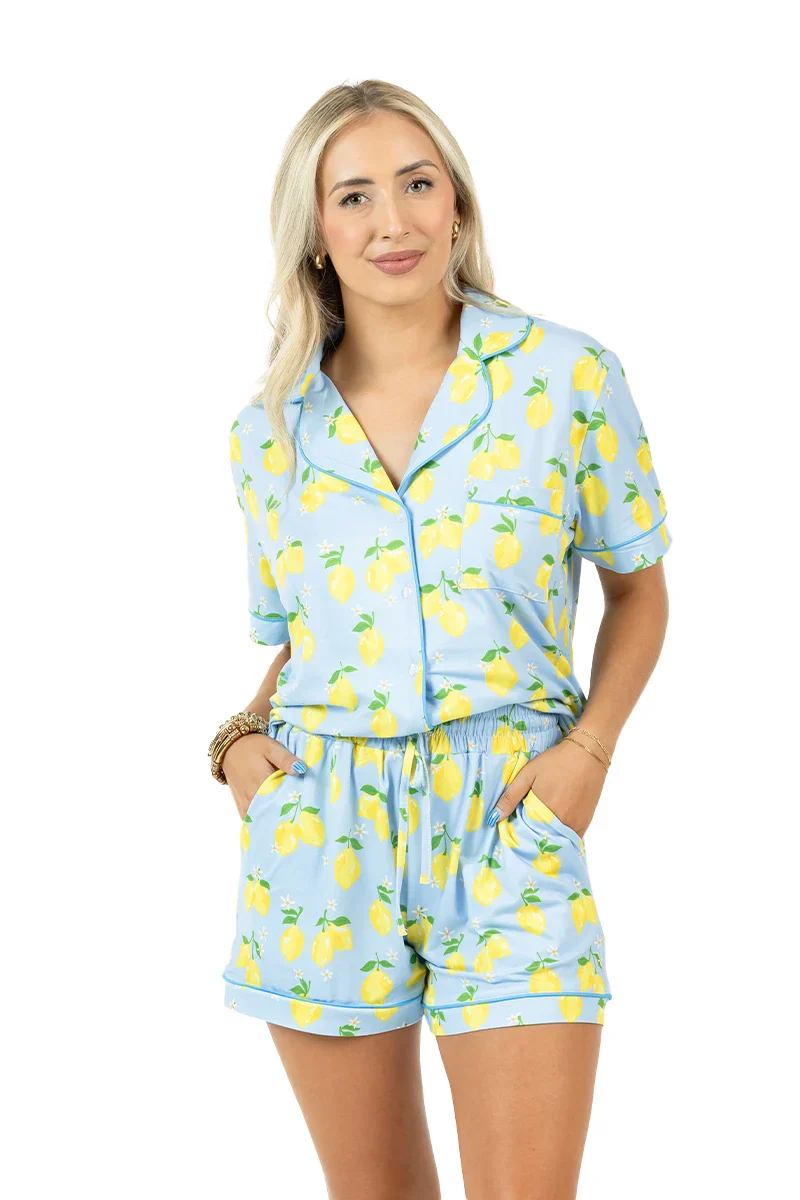 Zesty Lemons 2 Piece Pajama Set - Image 5