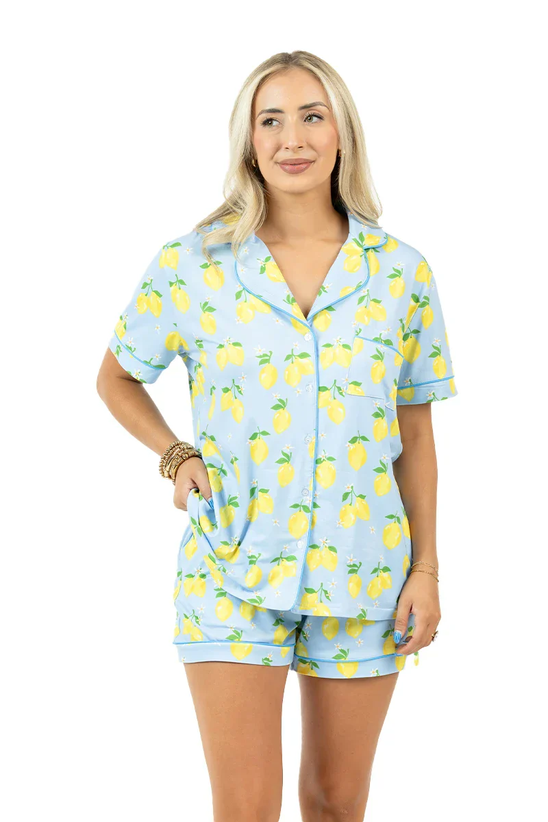 Zesty Lemons 2 Piece Pajama Set - Image 6