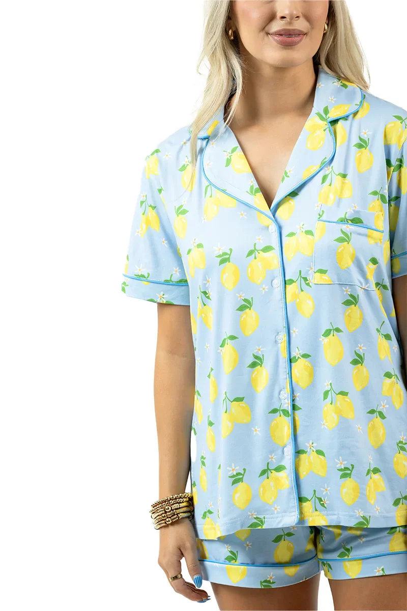 Zesty Lemons 2 Piece Pajama Set - Image 7