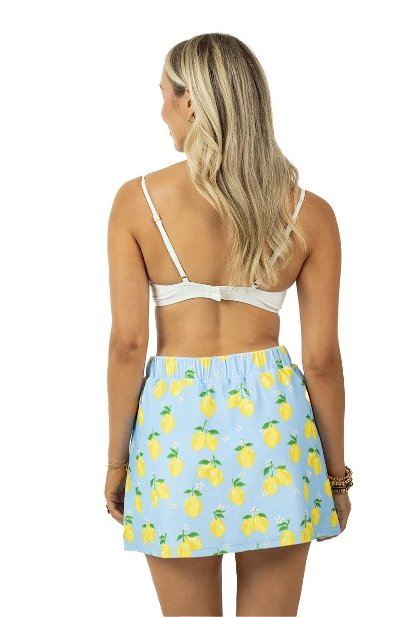 Zesty Lemons Swim Cover Up Skirt - Image 8